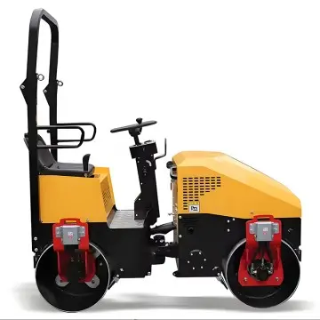 1 Ton 1.2ton 2 Ton Small Double Steel Wheel Diesel Single Drum Compactor Vibratory Road Roller Good Price