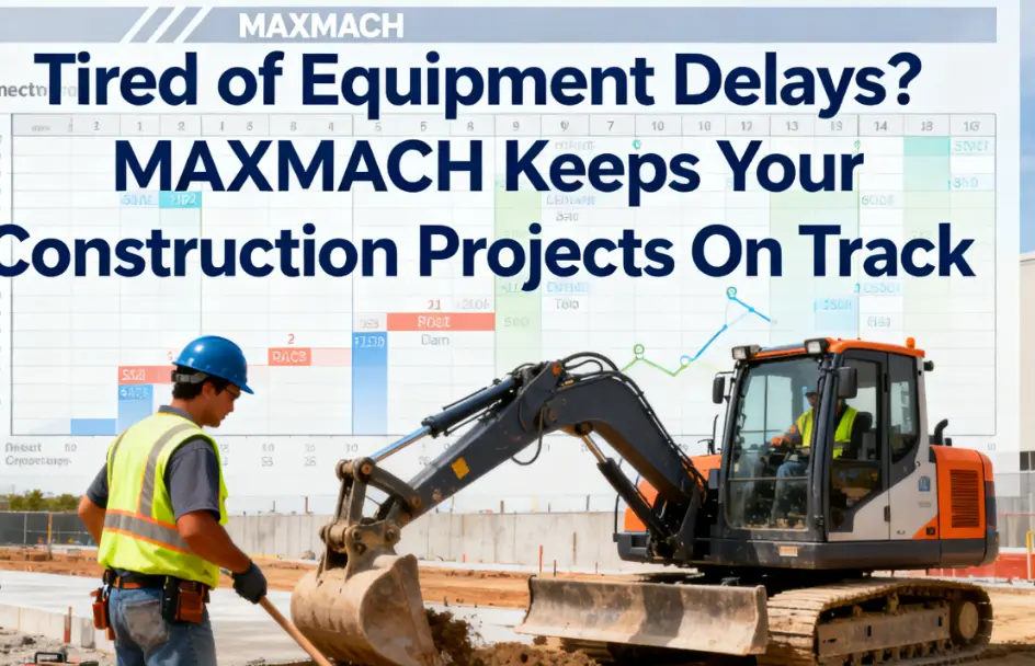 Tired of Equipment Delays? MAXMACH Keeps Your Construction Projects On Track